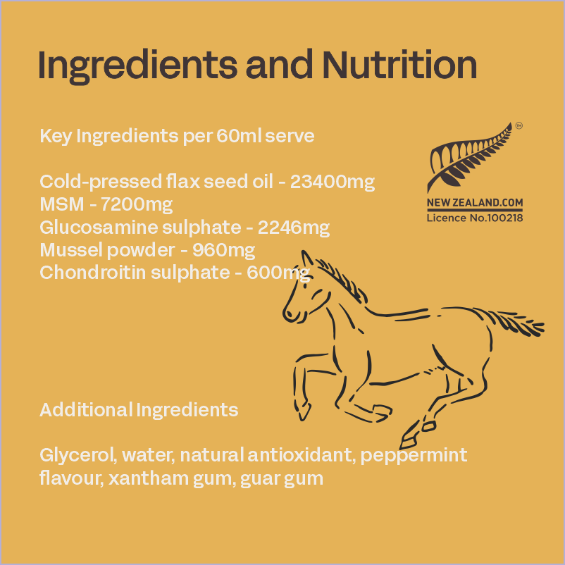 Equine Bone & Joint Oil - Horse Supplement for Joints