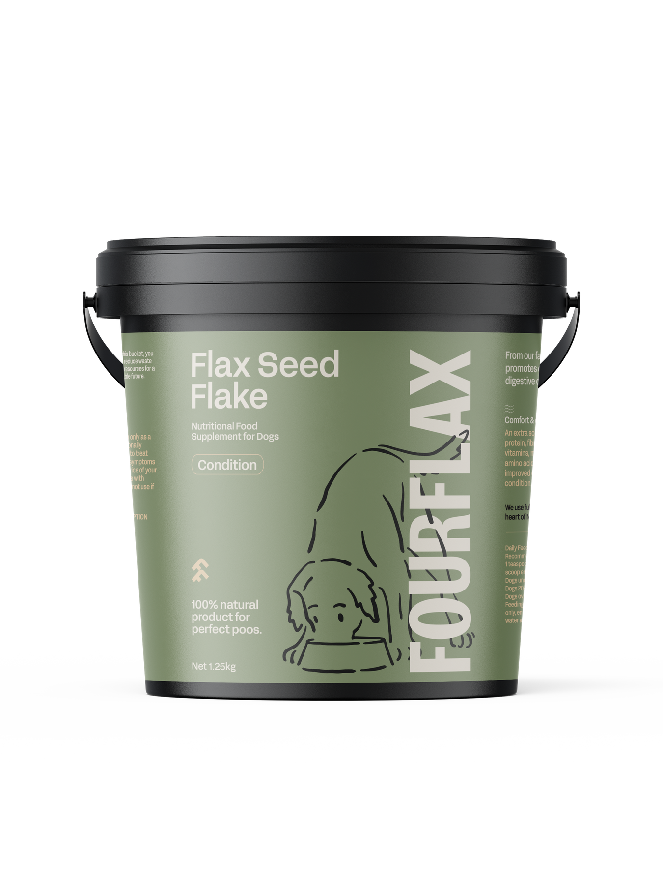 Canine Flax Seed Flake - Premium Dog Digestion Supplement – Fourflax