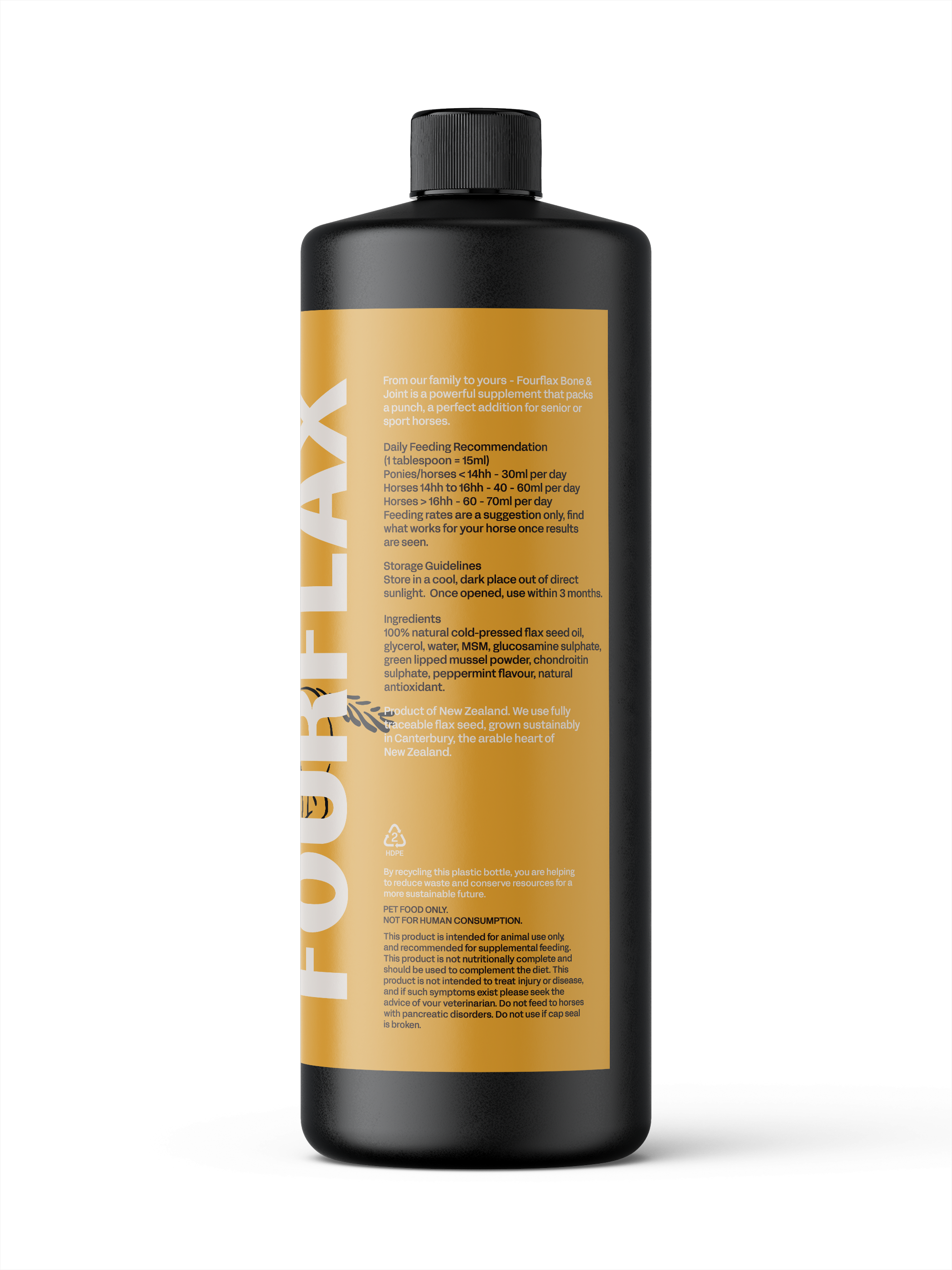 Equine Bone & Joint Oil - Horse Supplement for Joints
