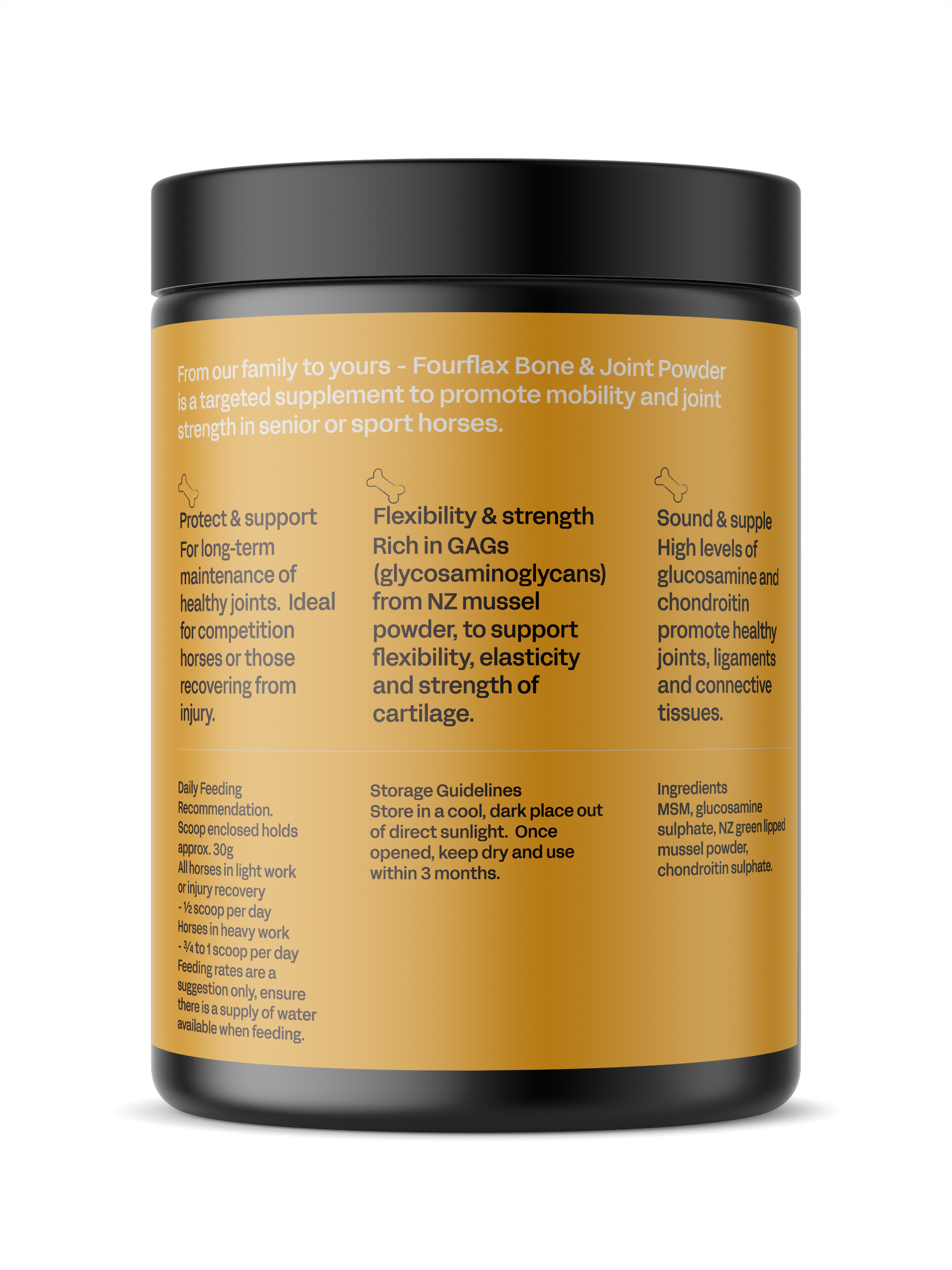 Equine Bone & Joint Powder - Horse Supplement for Bones & Joints