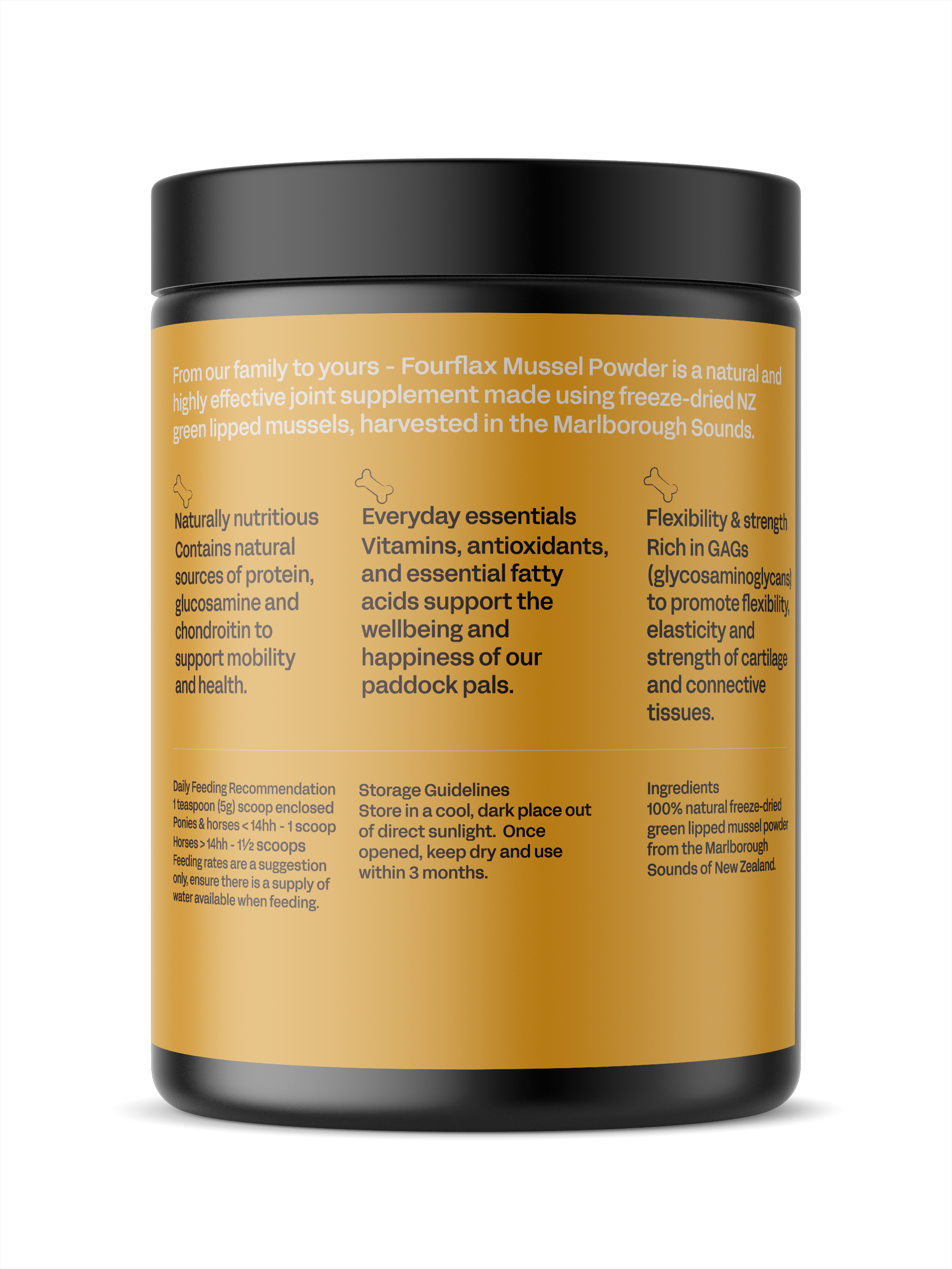 Equine Mussel Powder - NZ Green Lipped Mussel Powder for Horses