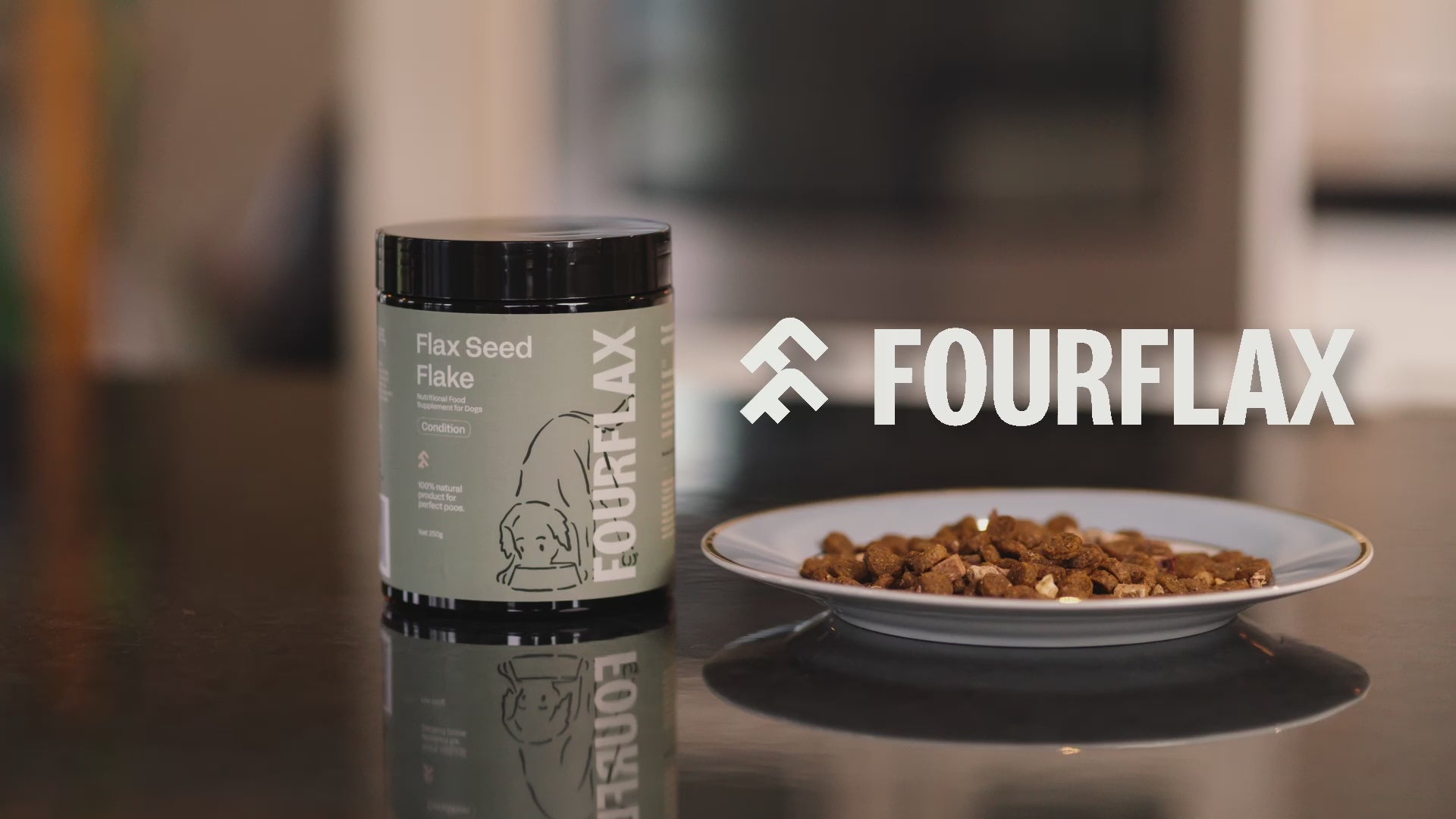 Canine Flax Seed Flake - Natural Fibre Supplement for Dogs